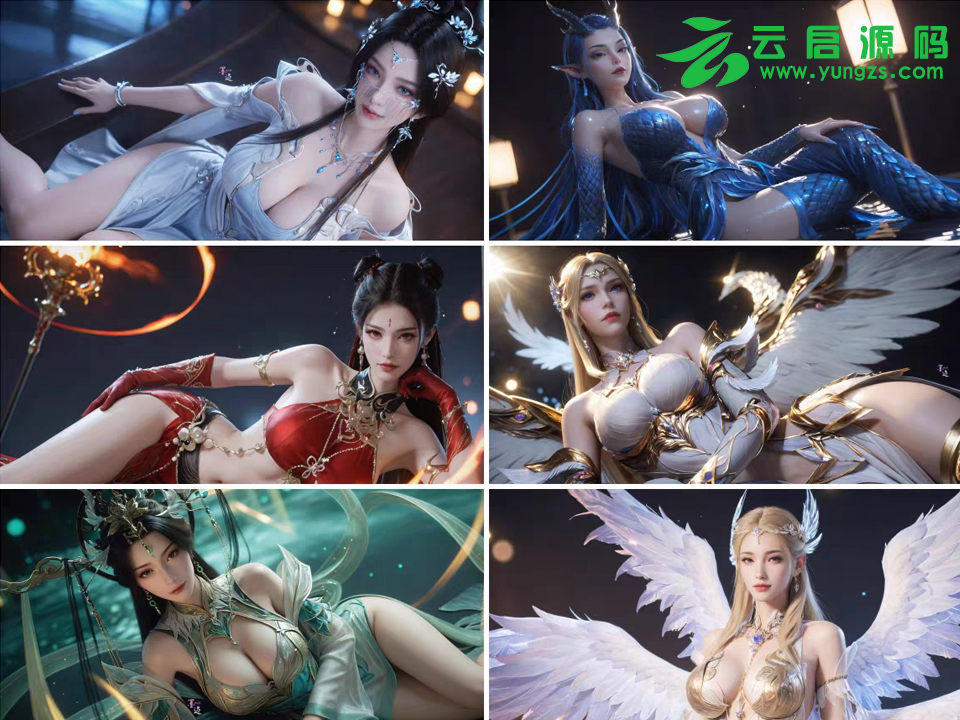 【11-20期】国漫Ai绘画4K超高清壁纸图片各类国漫Ai绘画女神-云启源码